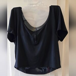 3/$20 Holister "Must Have Collection" Black Women's Crop Top